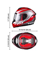 Ahr Run-F3 Full Face Motorcycle Helmet Dot Approved Street Bike Motocross Xxl