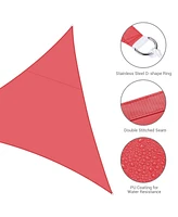 10 Ft Triangle Sun Shade Sail Canopy 97% Uv Block Patio Awning Outdoor Yard Pool