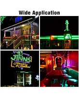 Yescom 4 Pack 50ft Green Led Neon Rope Lights w/ Remote Control for Bar Party St Patrick's Day Decoration