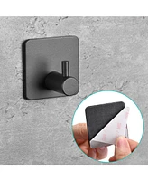 Aquaterior 5-Piece Bathroom Hardware Set Wall Mount 15" Towel Bar Toilet Paper Holder Hook