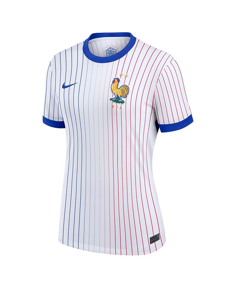 Nike Women's White France National Team 2024 Away Replica Blank Jersey