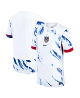 Nike Big Boys and Girls White Norway National Team 2024 Away Replica Blank Jersey