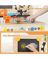 Pretend Play Workbench with Tools Set and Realistic Accessories
