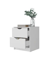 Fm Furniture Dillon 2 Drawers Nightstand