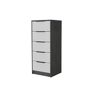 Fm Furniture Washington White 5 Drawer Dresser