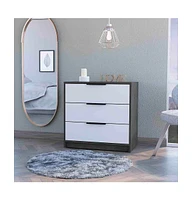 Fm Furniture Washington White 3 Drawer Dresser