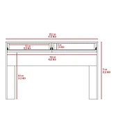 Fm Furniture Tampa Computer Desk with 2-Drawers