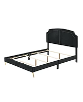 Simplie Fun Queen Bed, Velvet