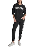 Dkny Women's Exploded Logo Crewneck Sweatshirt