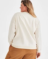 Style & Co Plus Heather Fleece Sweatshirt, Created for Macy's