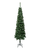 National Tree Company, First Traditions Linden Spruce Slim Tree 6.5 ft.