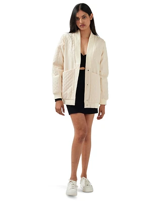 Belle & Bloom Over It Quilted Bomber