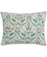 Charter Club Jacobean Border Cotton Sham, King, Created for Macy's