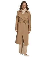 Donna Karan New York Women's Belted Notched-Collar Trench Coat