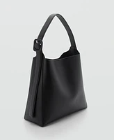 Mango Women's Buckle Detail Shopper Bag