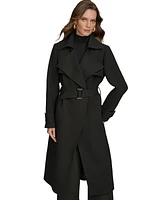 Donna Karan New York Women's Belted Notched-Collar Trench Coat