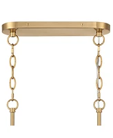 Stiffel Ella 38 3/4" Wide Soft Gold Crystal Island Pendant Light