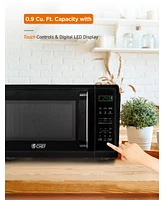 Commercial Chef 0.9 Cu. Ft. Counter Top Microwave,Black