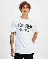 Karl Lagerfeld Paris Men's Cotton Shiny-Logo T-Shirt