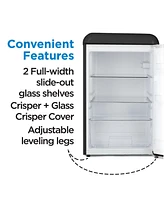 Commercial Cool 4.4 Cu. Ft. Retro Refrigerator,Black