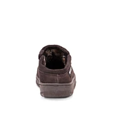 Muk Luks Men's Matt Printed Berber Suede Clog Slippers