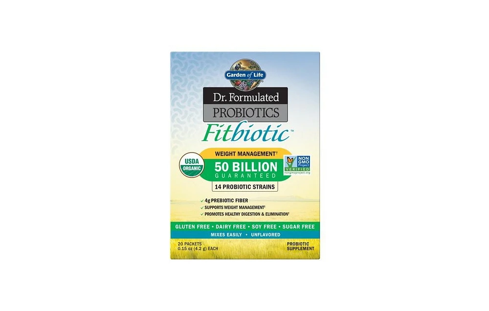 Garden of Life Dr. Formulated Probiotics Fitbiotic, 20 Packets