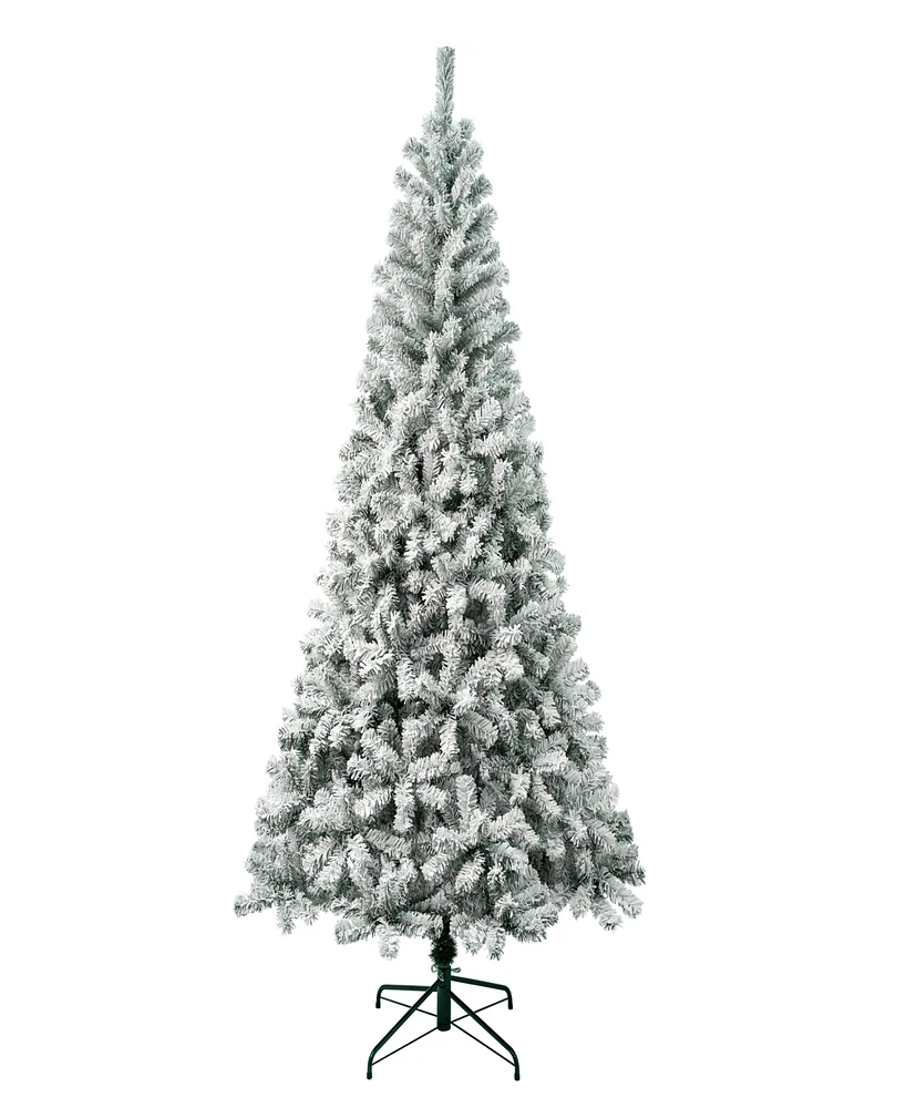 National Tree Company First Traditions Acacia Flocked Tree 7.5 ft