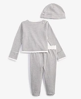 First Impressions Baby Stripe Cotton 3-Pc. Set, Created for Macy's