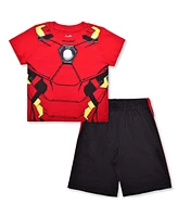 Children's Apparel Network Toddler Red Iron Man T-Shirt and Shorts Set