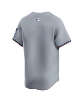 Nike Men's Gray Miami Marlins Road Limited Jersey