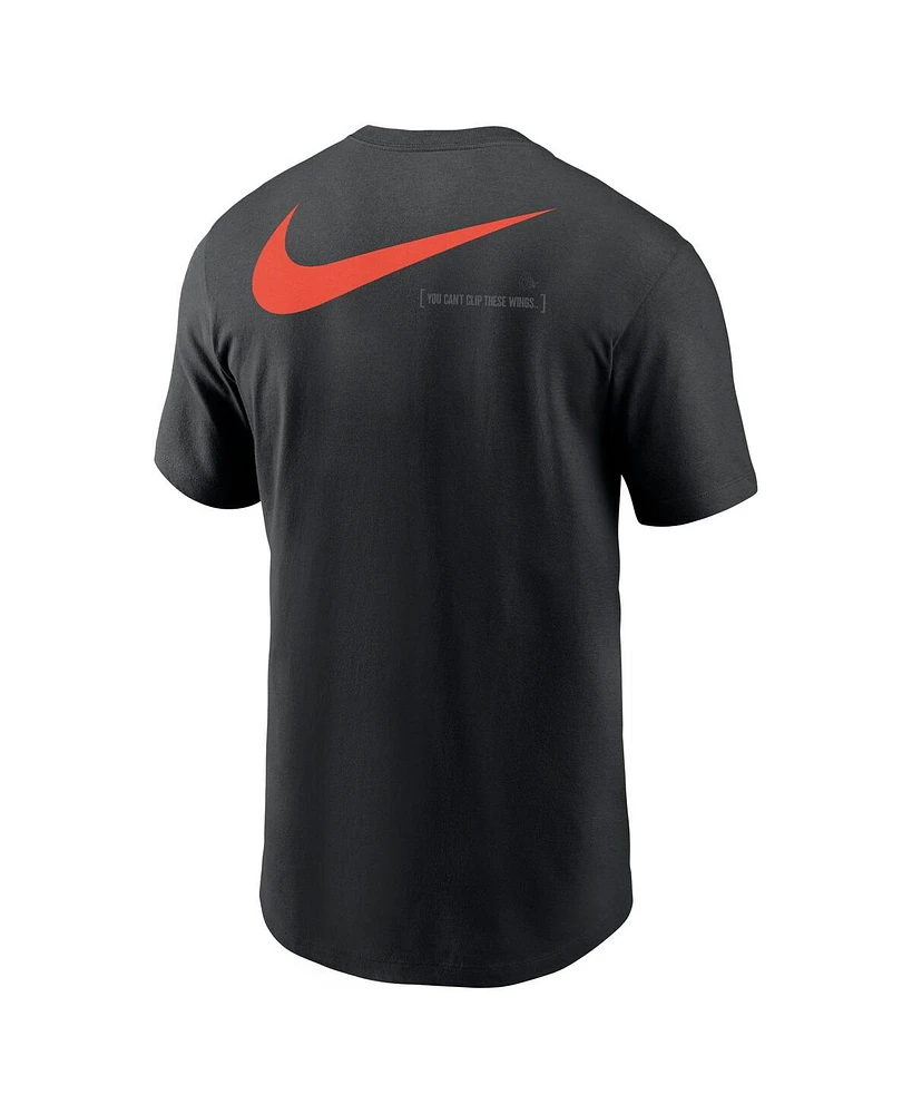 Nike Men's Black Baltimore Orioles 2-Hit Speed City Connect T-Shirt