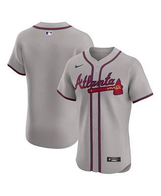 Nike Men's Gray Atlanta Braves Road Elite Jersey