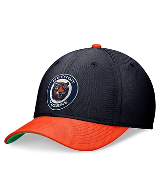 Nike Men's Navy/Orange Detroit Tigers Cooperstown Collection Rewind Swooshflex Performance Hat