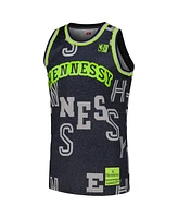 Mitchell & Ness Men's Black Nba x Hennessy Hardwood Classics Neon Concrete Swingman Jersey