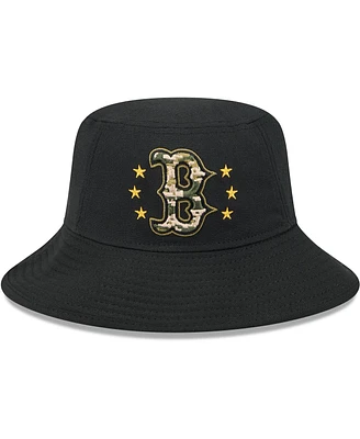 New Era Men's Black Boston Red Sox 2024-Armed Forces Day Bucket Hat