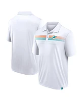 Fanatics Men's White Miami Dolphins Big Tall Sublimated Polo