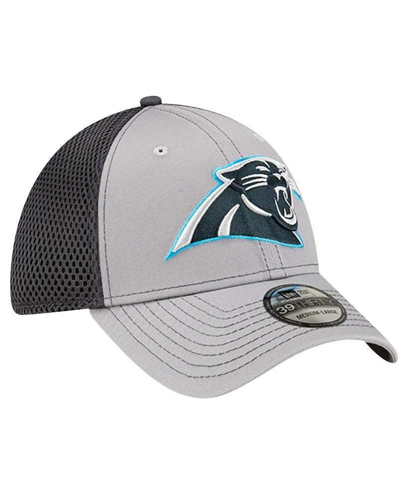 New Era Men's Gray Carolina Panthers Grayed Out 39THIRTY Flex Hat