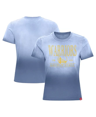 Sportiqe Women's Royal Golden State Warriors Arcadia Sun-Dipped T-Shirt