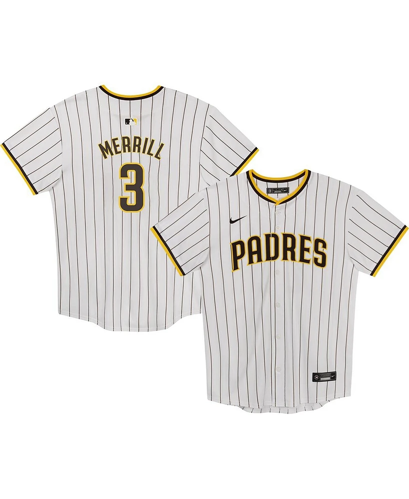 Nike Preschool Jackson Merrill White San Diego Padres Home Player Game Jersey