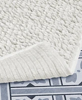 Laura Ashley Butter Chenille 2-Pc. Bath Mat Set