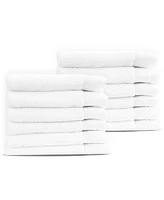 California Design Den 12-Pack Luxury 100% Cotton Washcloths - Extra Soft, Quick Dry, Highly Absorbent Wash Cloths for Bathroom, Gym, Spa, Home