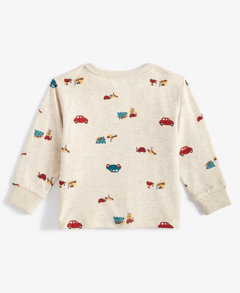 First Impressions Baby Boy Cotton-Blend Long-Sleeve T-Shirt, Created for Macy's