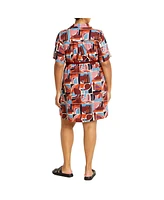 City Chic Women's Amara Print Mini Dress