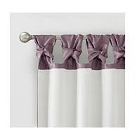 Emilia Twist Tab Lined Window Curtain Panel, 50"W x 120"L