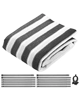 8x10 Ft Universal Pergola Canopy Replacement Cover Sun Shade Rod Pocket Outdoor