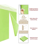 Instahibit 1080D 120g Privacy Sidewall Zipper UV30+ Fits 10x10fr Canopy 2 Pieces