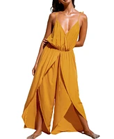 Cupshe Women's Rust Tulip Hem Jumpsuit