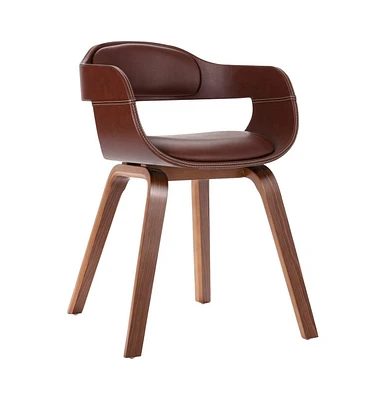 vidaXL Dining Chair Bentwood and Faux Leather