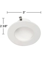 Tesler " White Retrofit 10W Led Dome Recessed Downlights -Pack