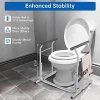 Yescom Toilet Safety Rails Frame,Elderly Assistance Products Handles for Seniors Elderly Disabled